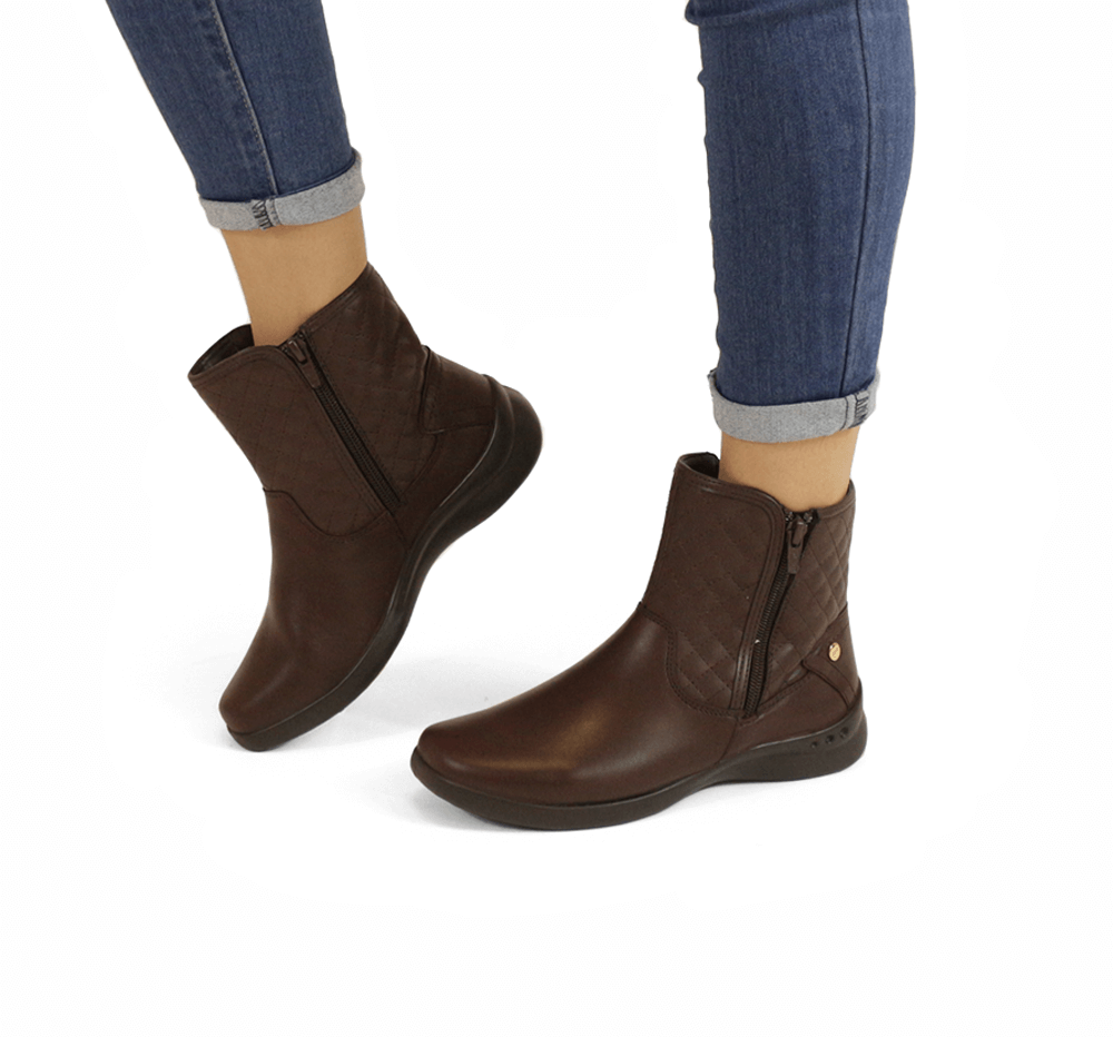 Botín Casual Flexi para Mujer con Plantilla Removible Estilo 48330  Chocolate | Flexi Tienda Oficial en Línea
